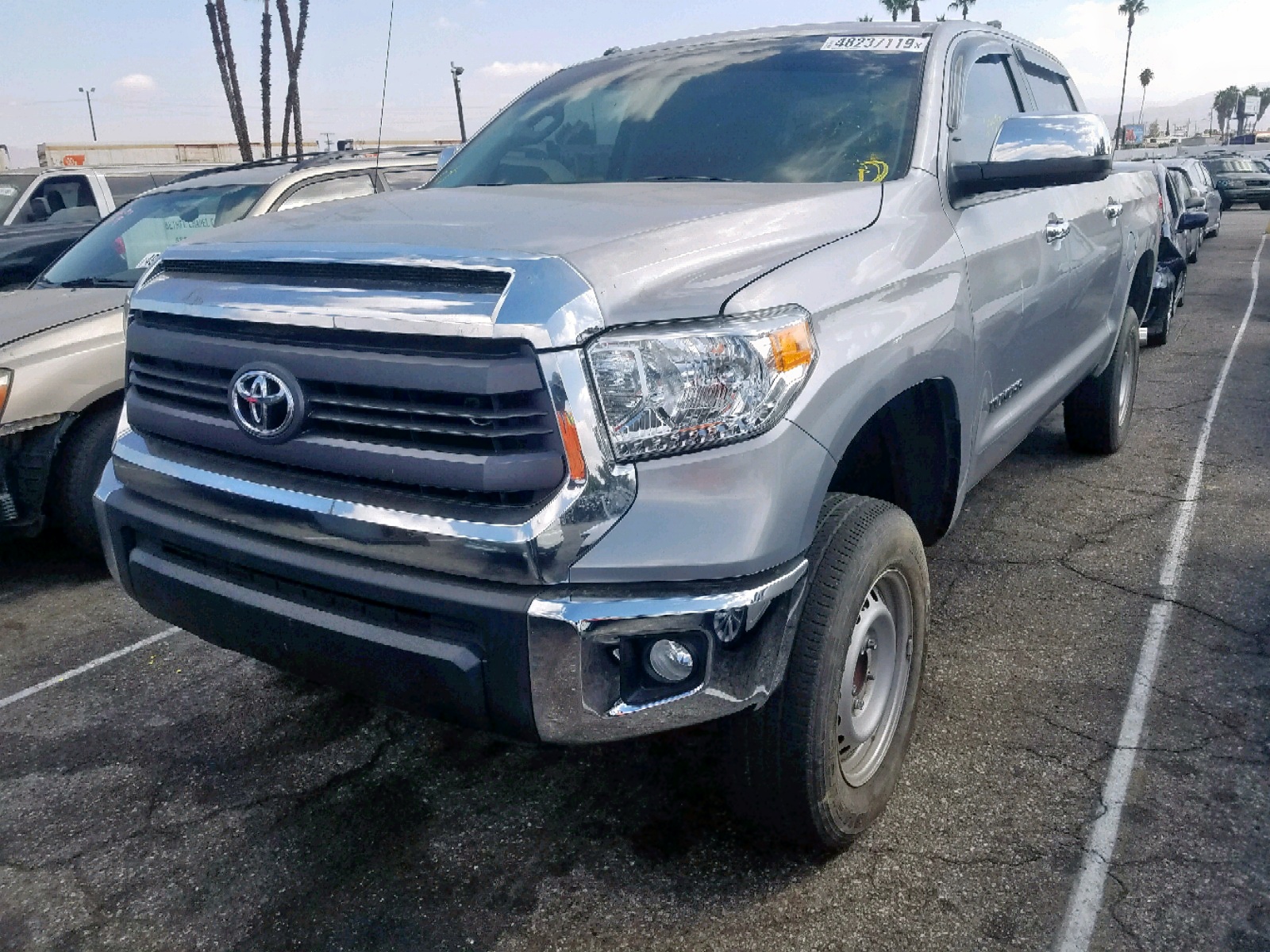 2015 Toyota Tundra Crewmax Sr5 Silver vin: 5TFEM5F18FX089579