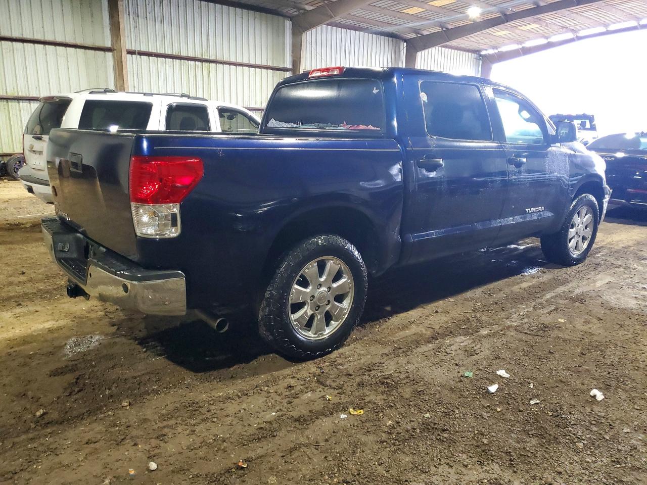 2011 Toyota Tundra Crewmax Sr5 Синий vin: 5TFEM5F19BX026873