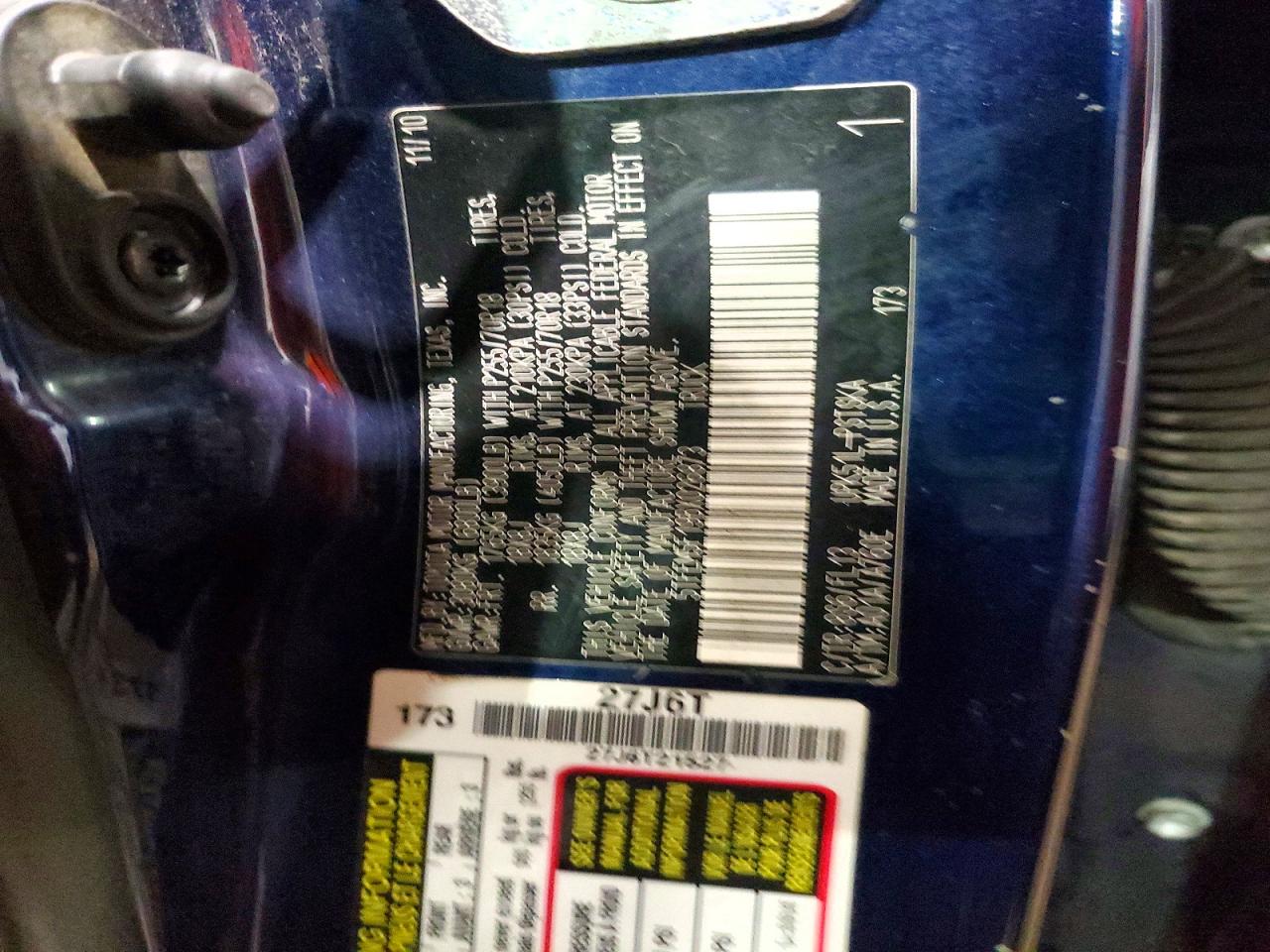2011 Toyota Tundra Crewmax Sr5 Синий vin: 5TFEM5F19BX026873