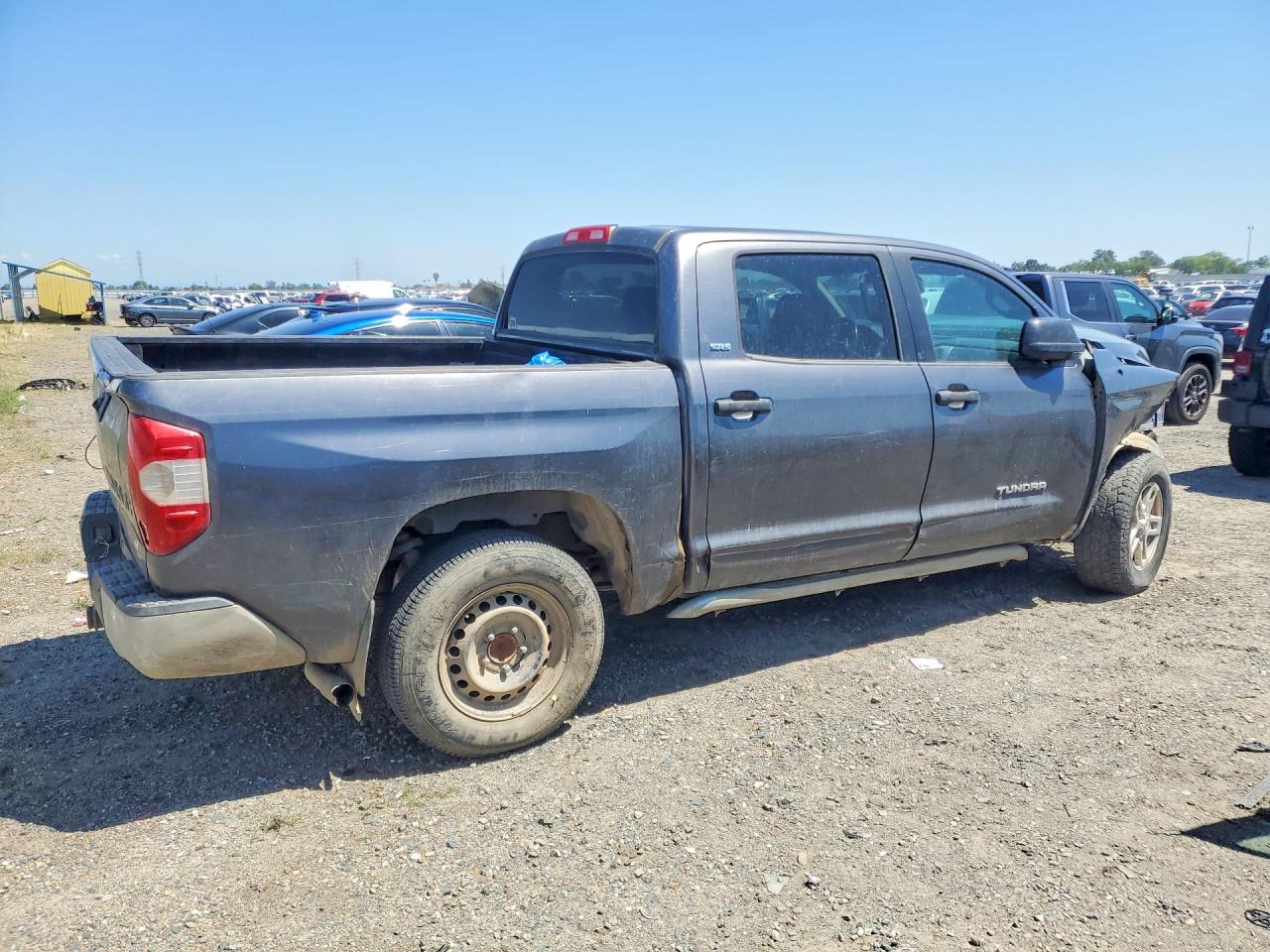 2014 Toyota Tundra Crewmax Sr5 Gray vin: 5TFEM5F19EX077973