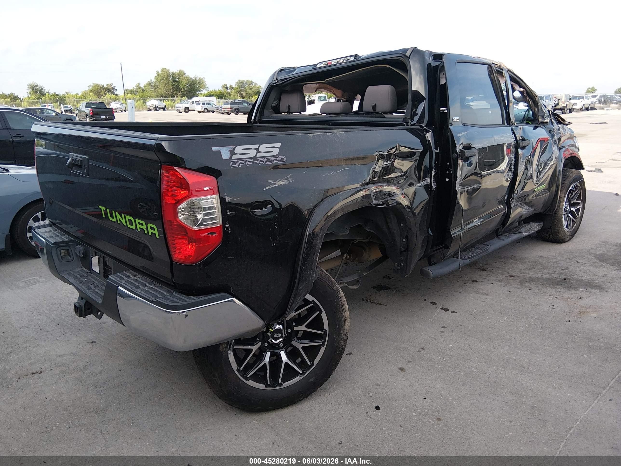 2014 Toyota Tundra Sr5 4.6l V8 Black vin: 5TFEM5F19EX080033