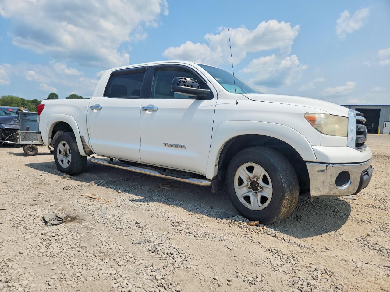 2010 Toyota Tundra Crewmax Sr5 White vin: 5TFEM5F1XAX016027