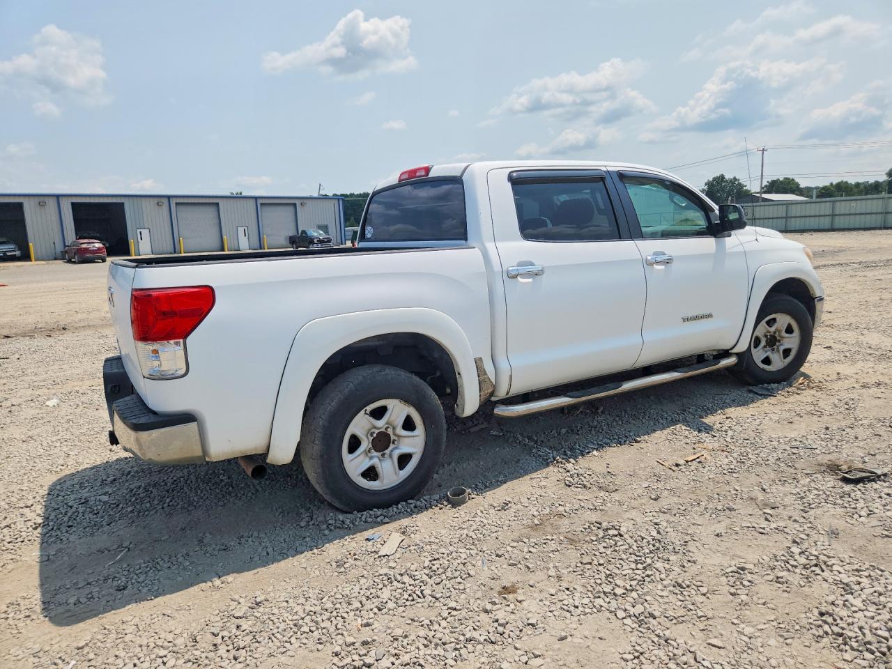 2010 Toyota Tundra Crewmax Sr5 White vin: 5TFEM5F1XAX016027