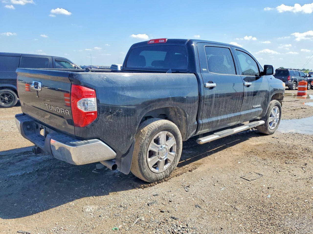 2014 Toyota Tundra Crewmax Sr5 Black vin: 5TFEM5F1XEX075486