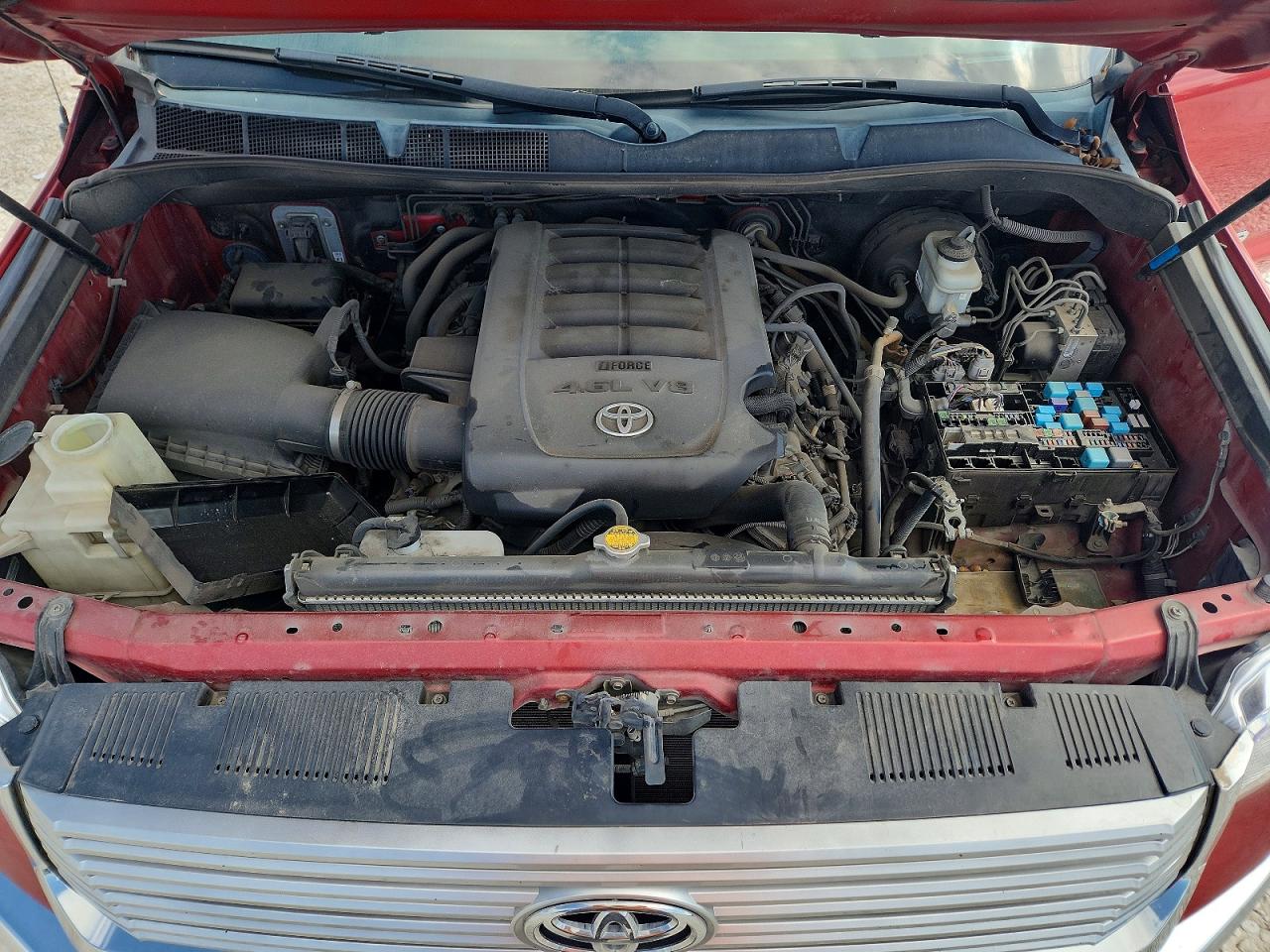 2015 Toyota Tundra Sr5 Red vin: 5TFEM5F1XFX083508