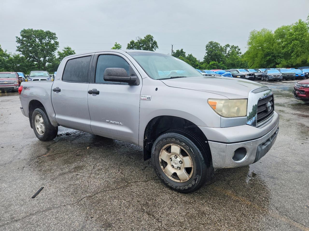 2008 Toyota Tundra Sr5 Gray vin: 5TFEV54108X053145