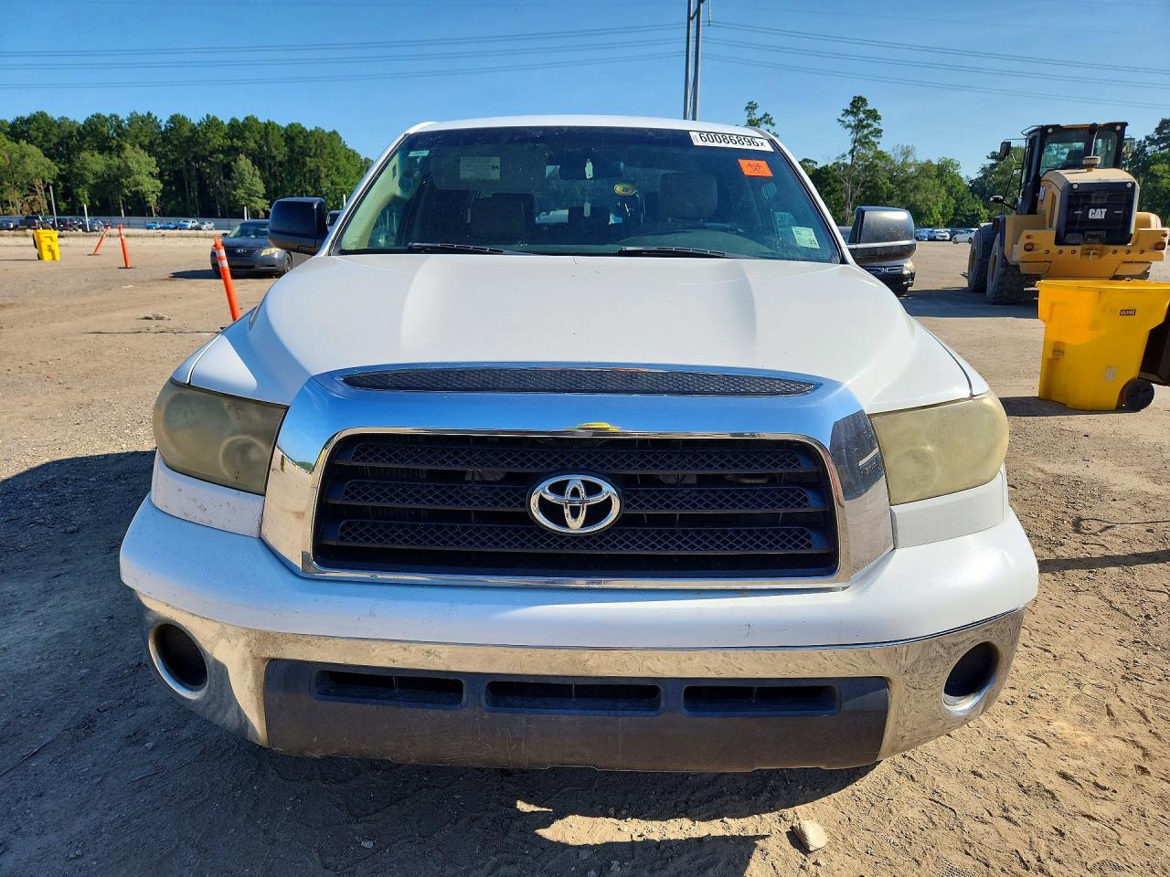 2007 Toyota Tundra Crewmax Sr5 White vin: 5TFEV54117X027474