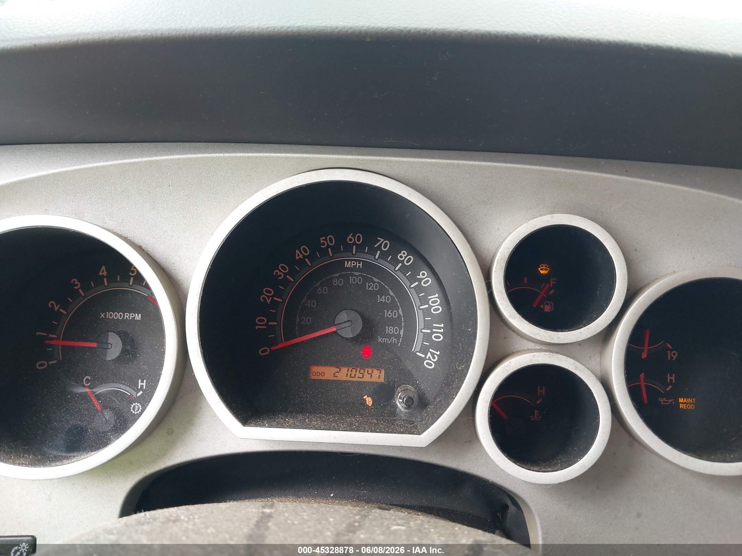 2008 Toyota Tundra Base 5.7l V8 Blue vin: 5TFEV54118X060640
