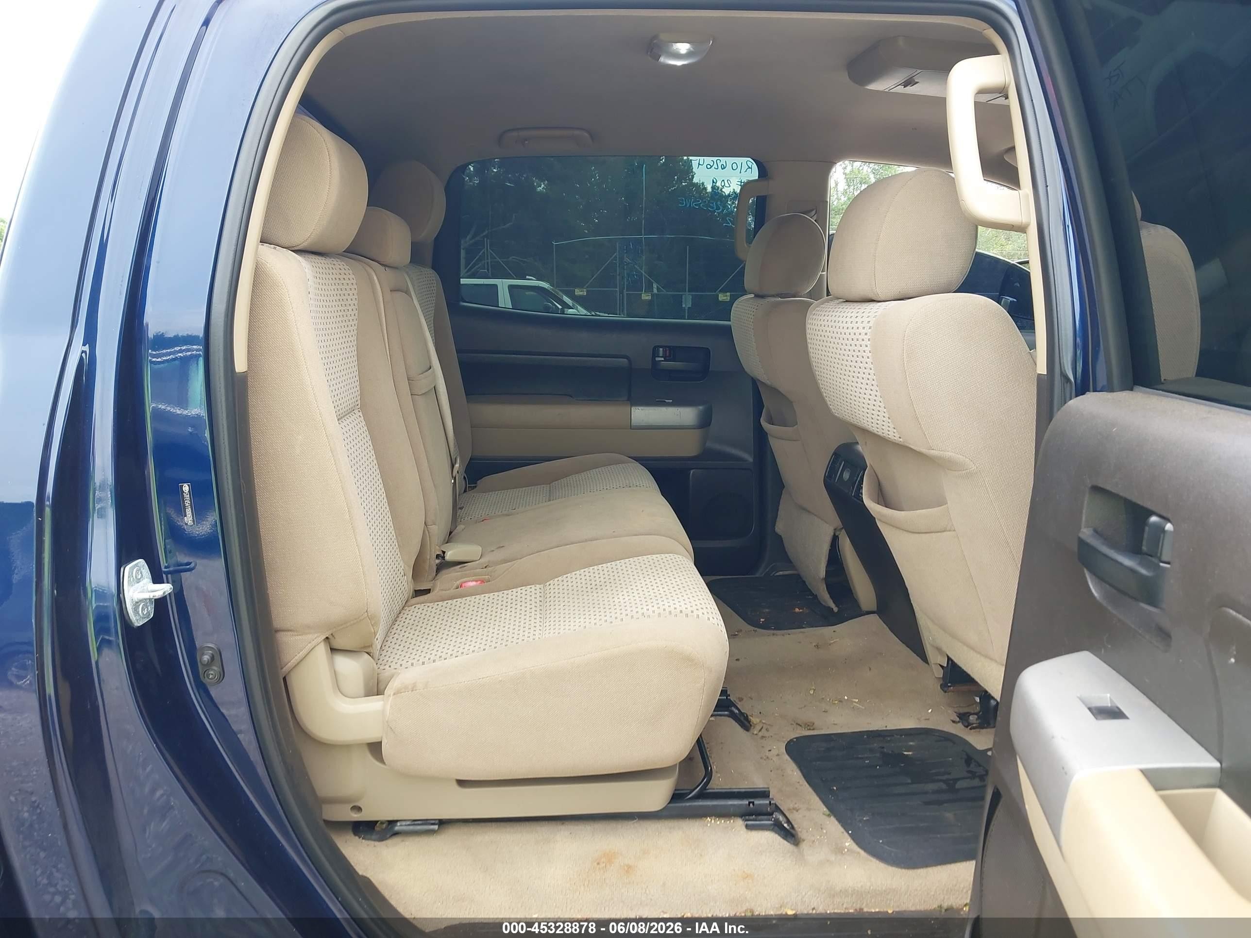 2008 Toyota Tundra Base 5.7l V8 Blue vin: 5TFEV54118X060640