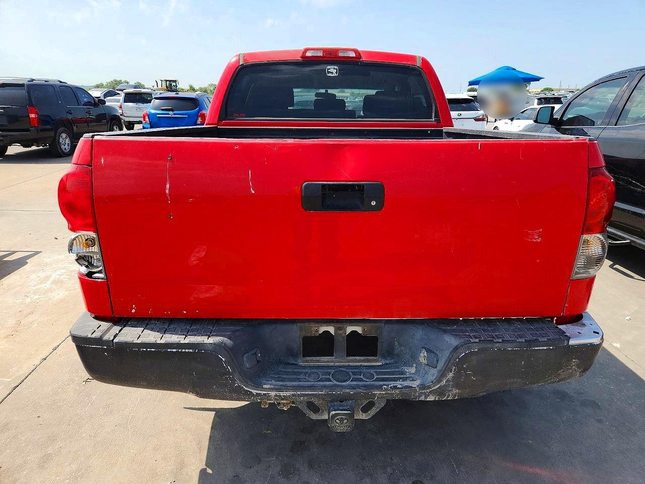 2008 Toyota Tundra Sr5 Red vin: 5TFEV54128X053096