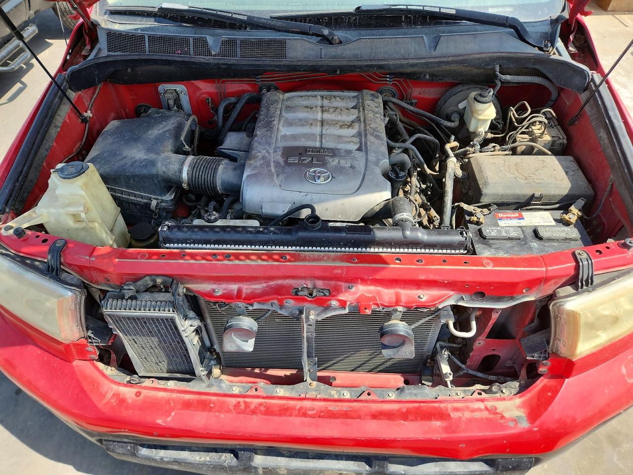 2008 Toyota Tundra Sr5 Red vin: 5TFEV54128X053096
