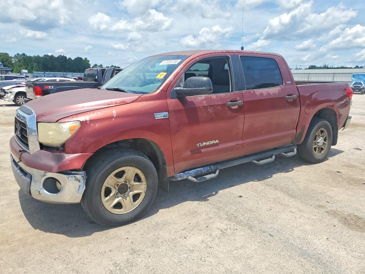 2008 Toyota Tundra Sr5 Red vin: 5TFEV54128X059657