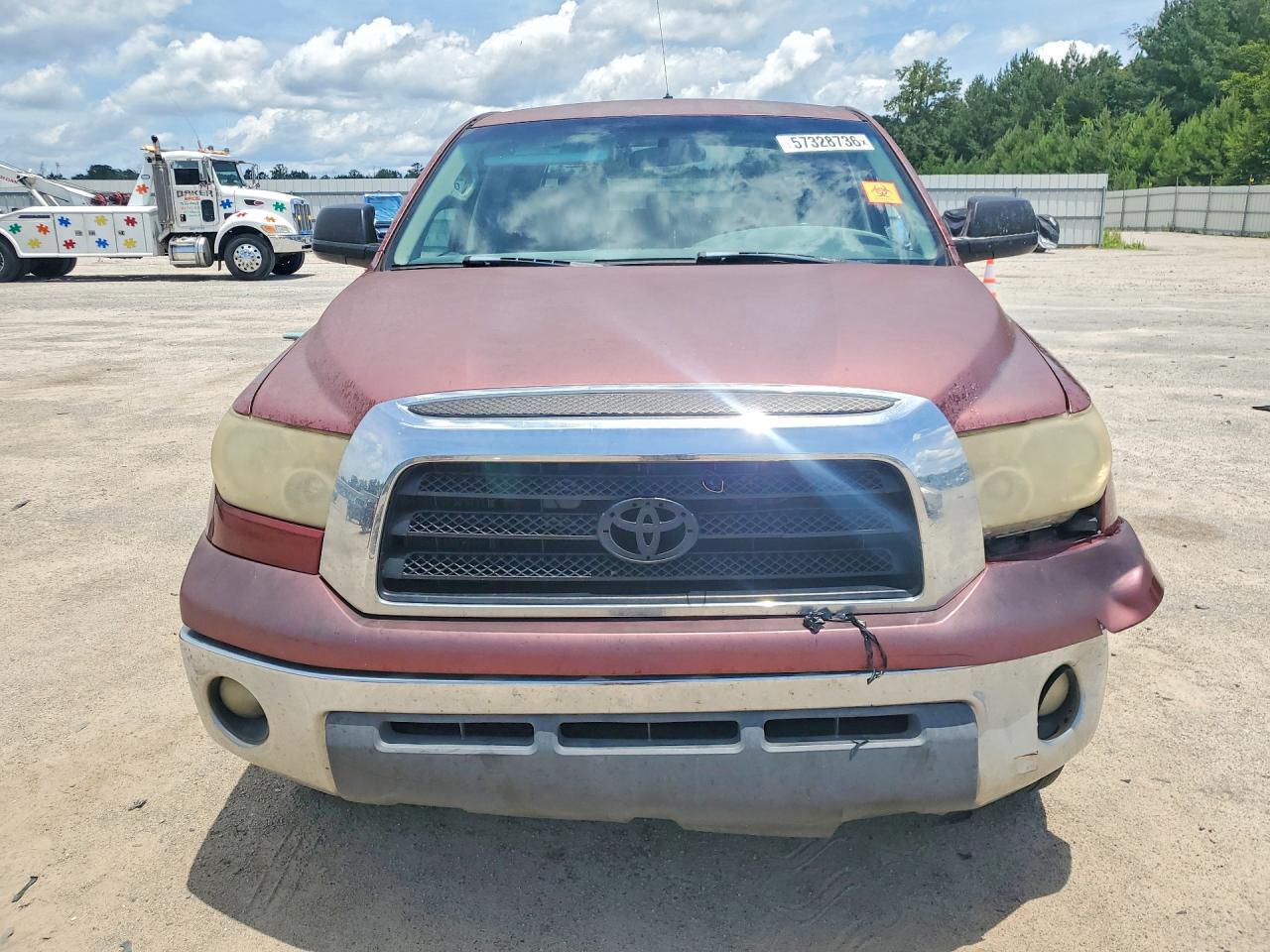 2008 Toyota Tundra Sr5 Red vin: 5TFEV54128X059657