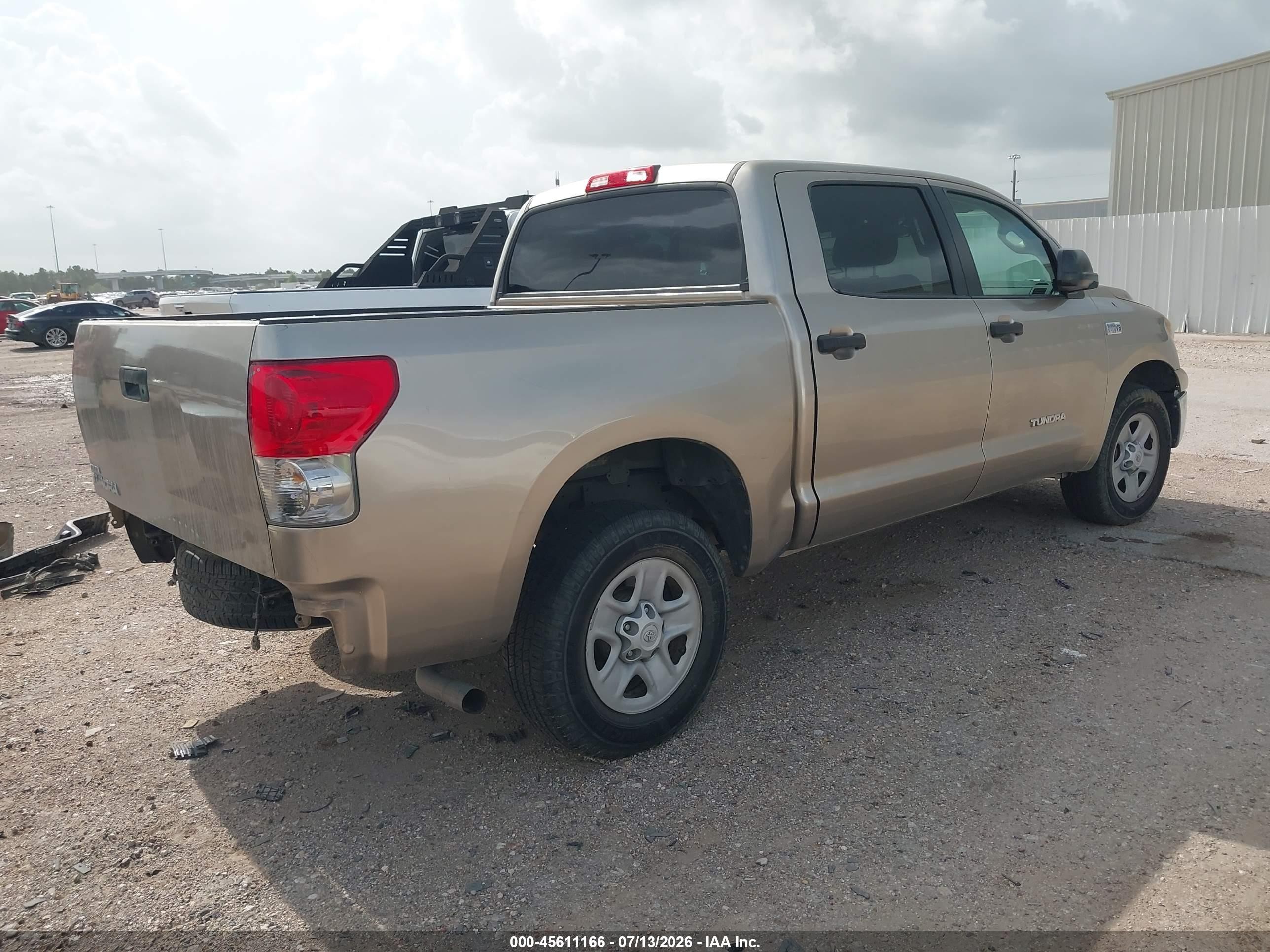 2009 Toyota Tundra Grade 5.7l V8 Бежевый vin: 5TFEV54139X072810