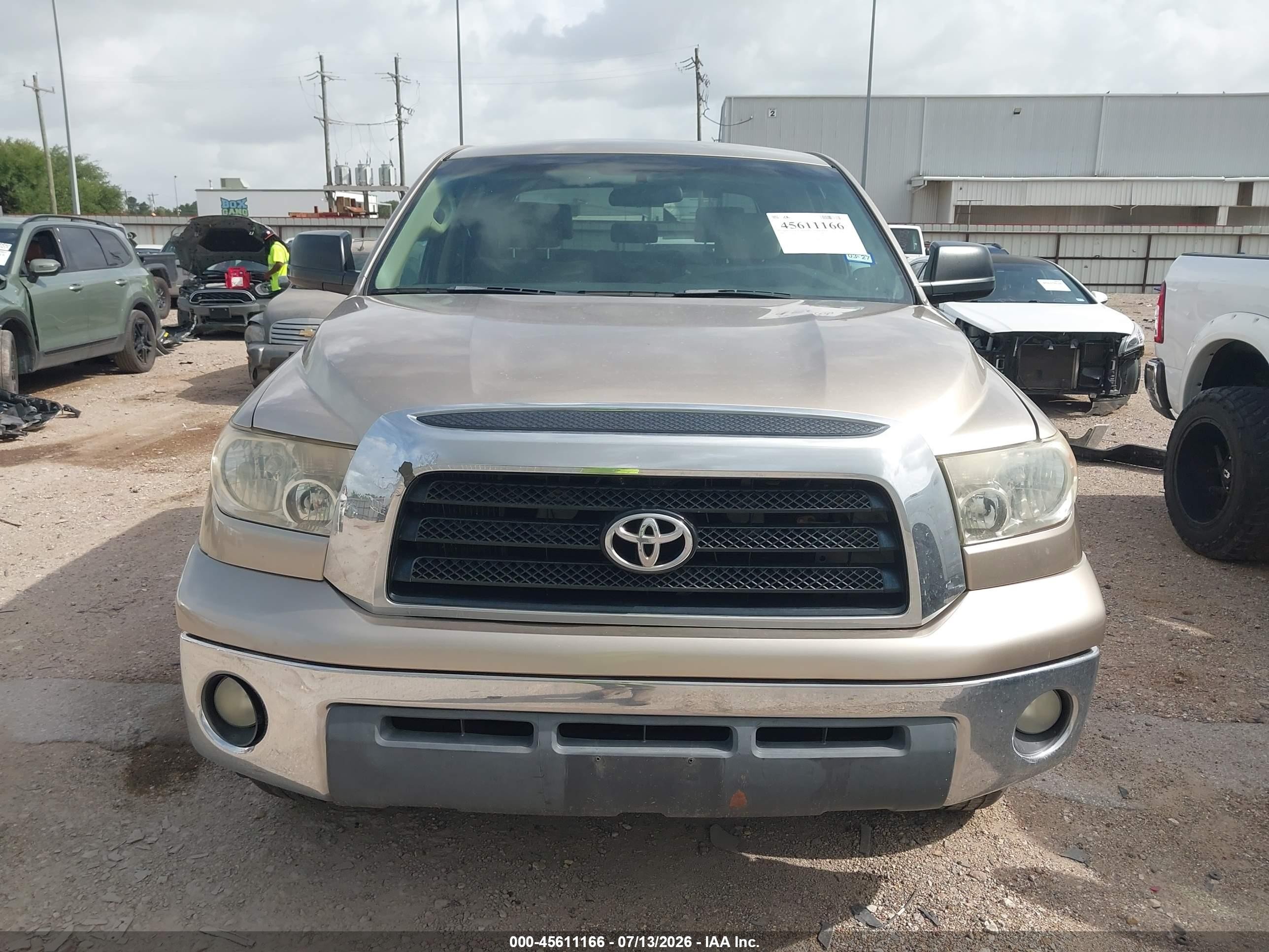 2009 Toyota Tundra Grade 5.7l V8 Бежевый vin: 5TFEV54139X072810