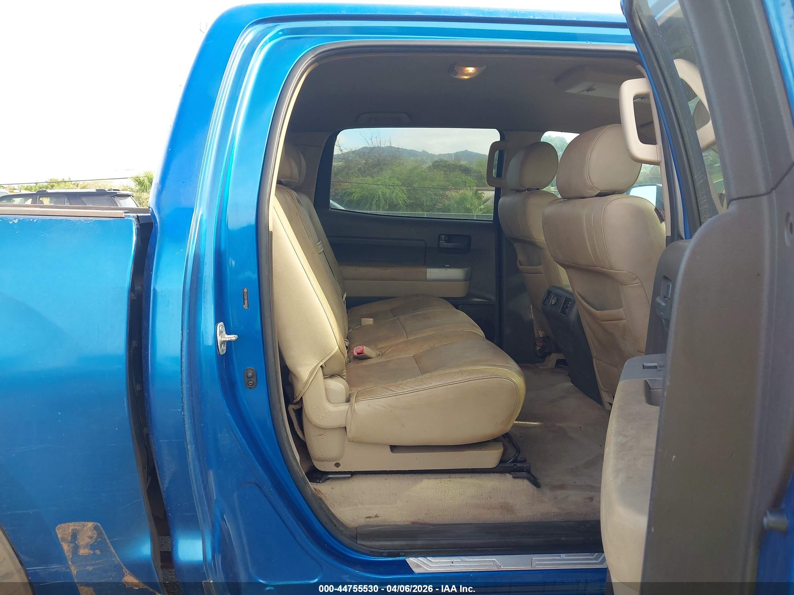 2008 Toyota Tundra Sr5 5.7l V8 Blue vin: 5TFEV54158X066599