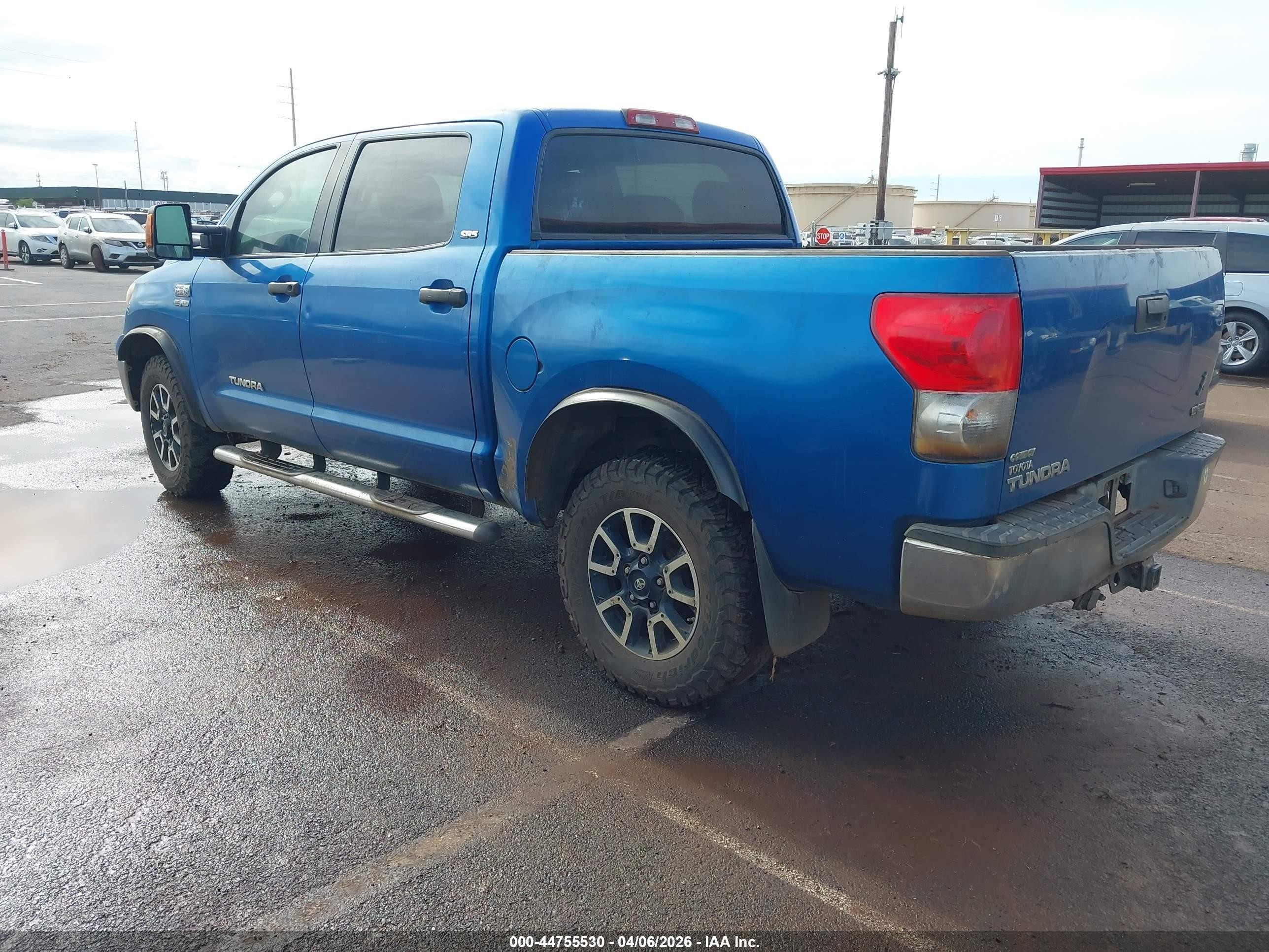 2008 Toyota Tundra Sr5 5.7l V8 Blue vin: 5TFEV54158X066599