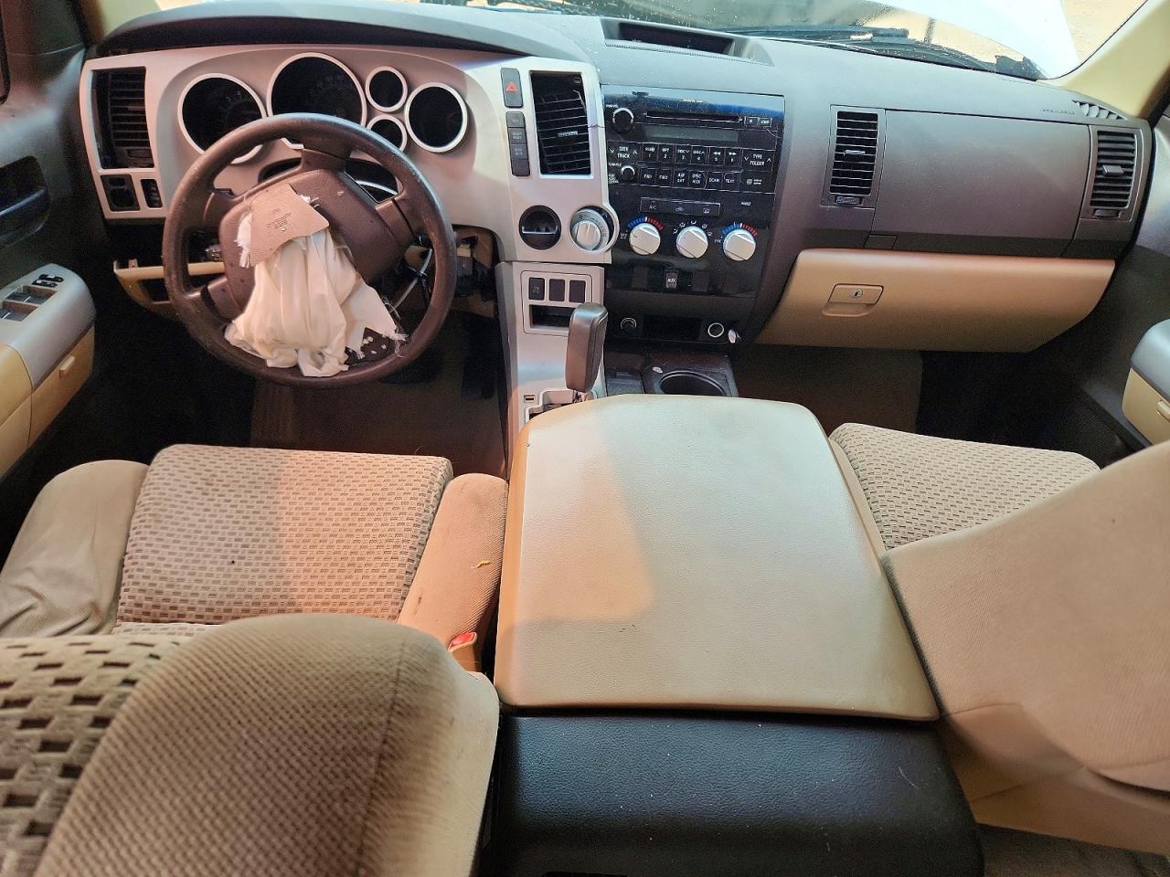 2009 Toyota Tundra Sr5 White vin: 5TFEV54159X070895