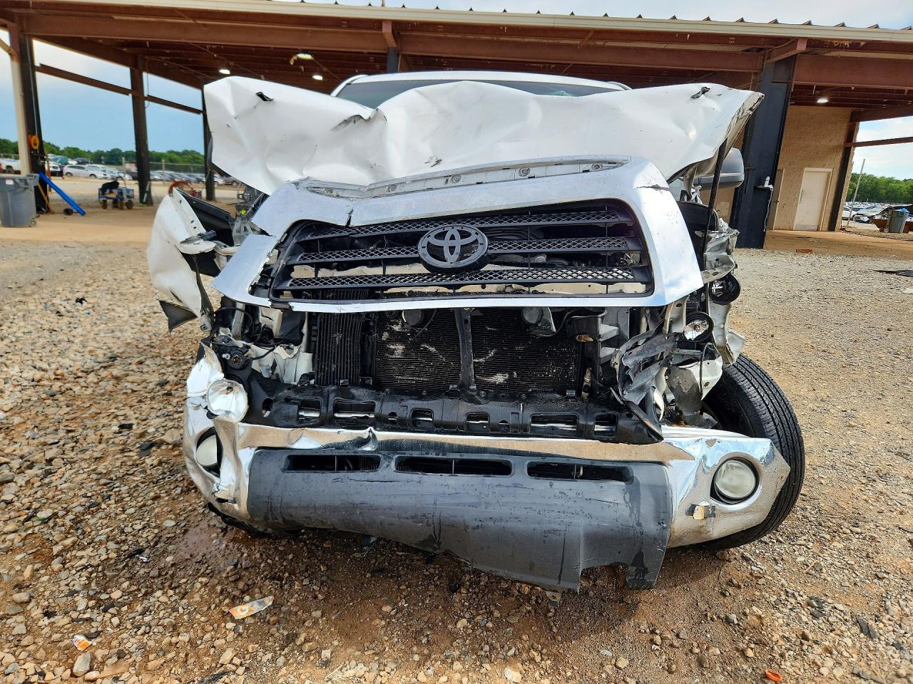 2009 Toyota Tundra Sr5 White vin: 5TFEV54159X070895