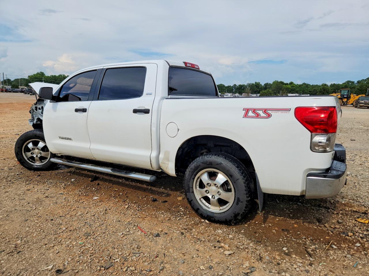 2009 Toyota Tundra Sr5 White vin: 5TFEV54159X070895