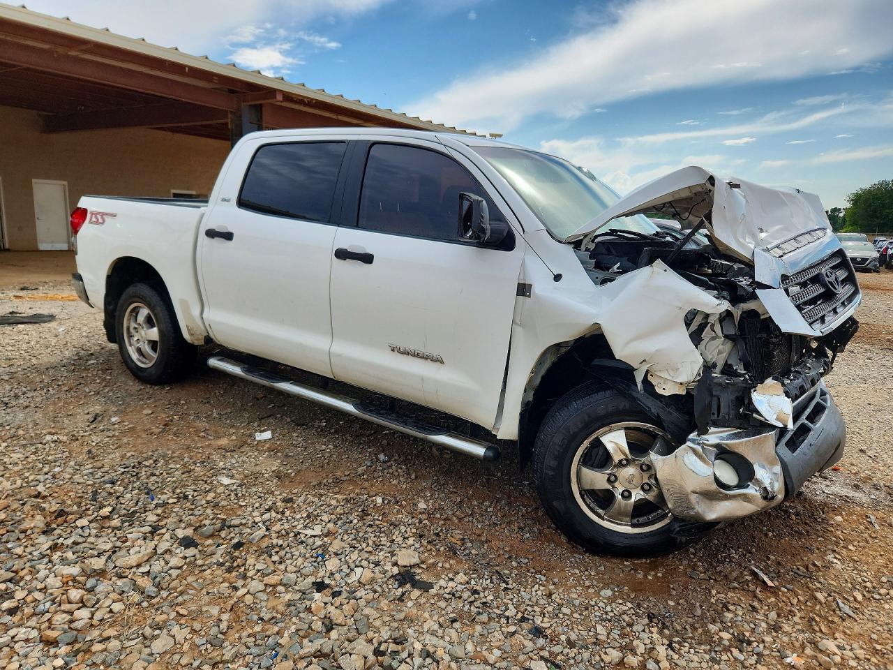 2009 Toyota Tundra Sr5 White vin: 5TFEV54159X070895