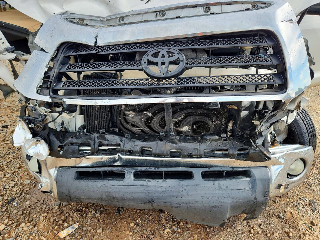 2009 Toyota Tundra Sr5 White vin: 5TFEV54159X070895