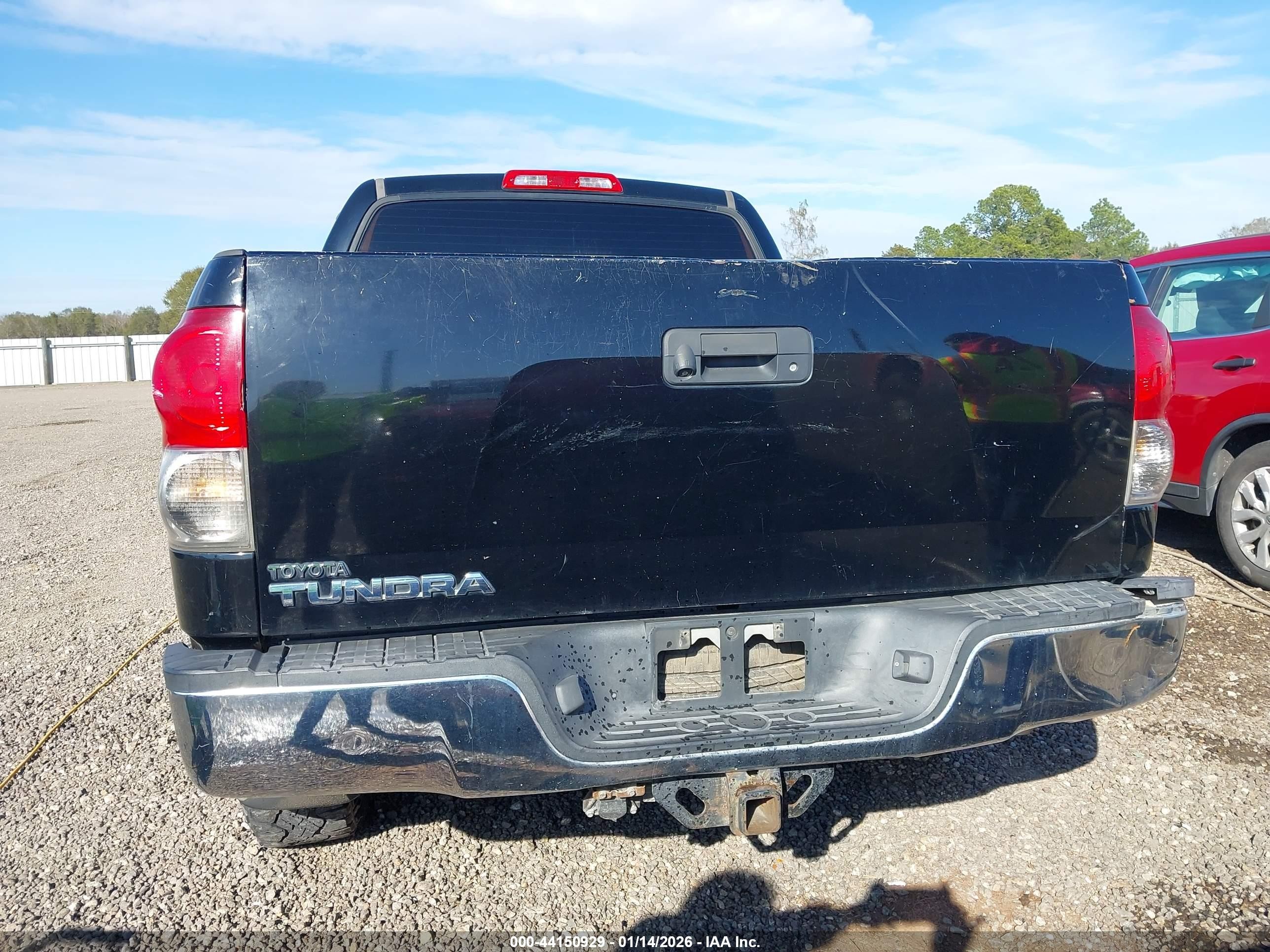 2008 Toyota Tundra Sr5 5.7l V8 Black vin: 5TFEV54178X039517
