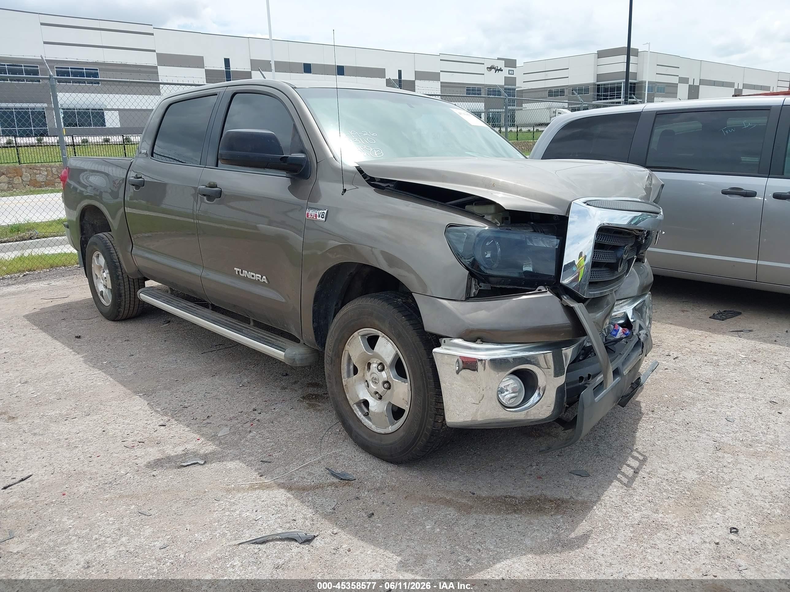 2009 Toyota Tundra Sr5 5.7l V8 Brown vin: 5TFEV54179X072549