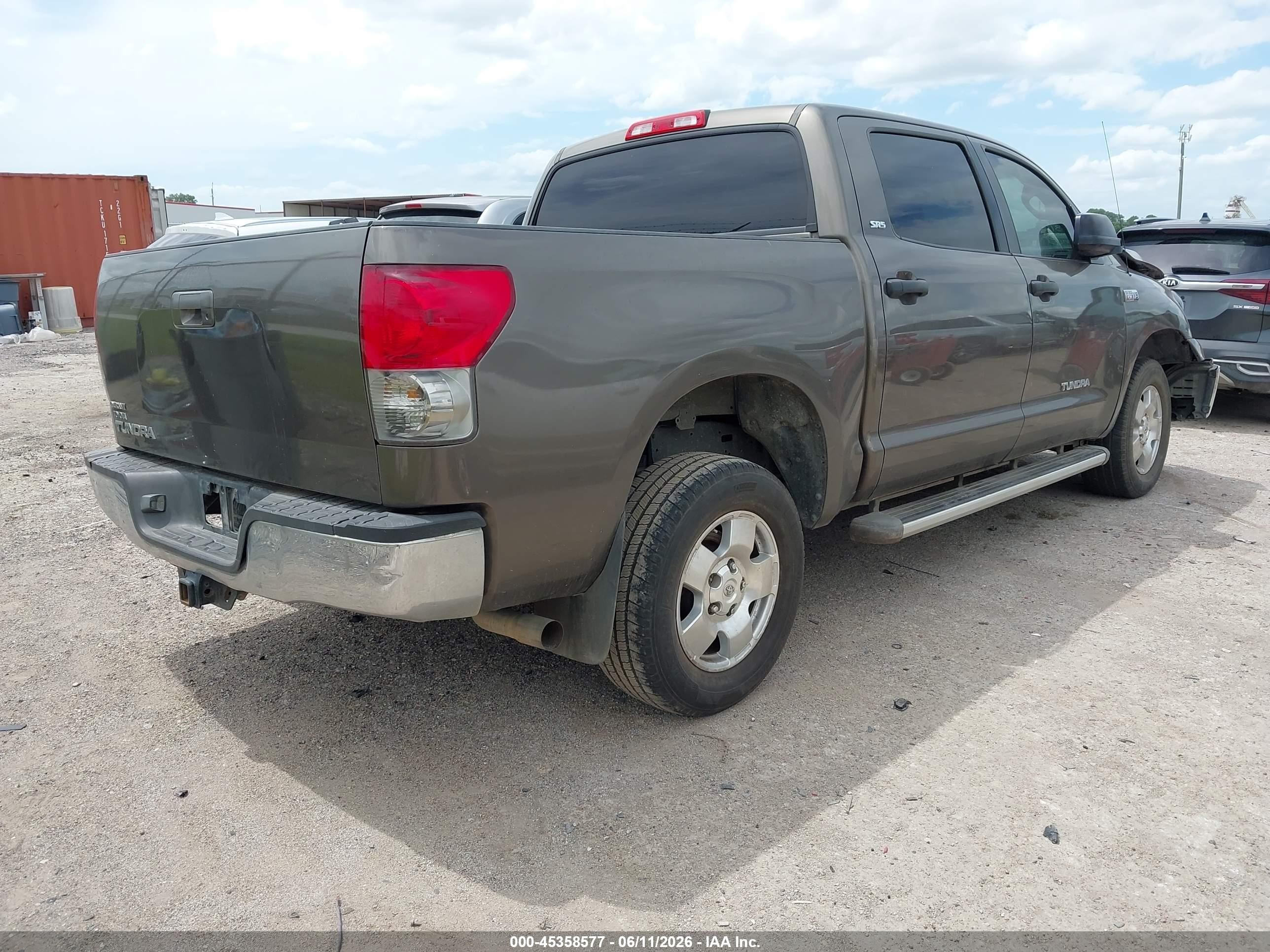 2009 Toyota Tundra Sr5 5.7l V8 Brown vin: 5TFEV54179X072549
