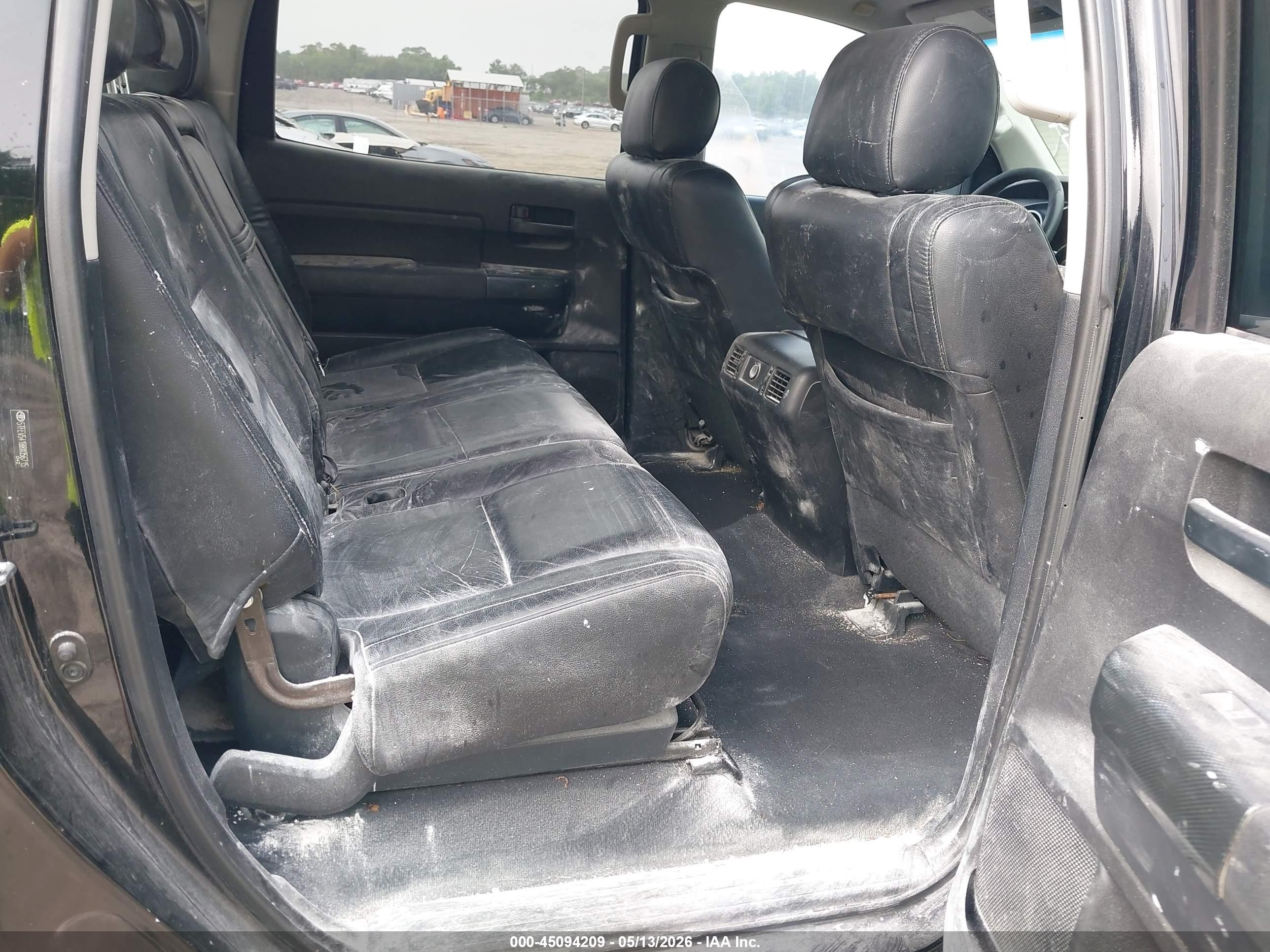 2008 Toyota Tundra Sr5 5.7l V8 Black vin: 5TFEV54188X056715