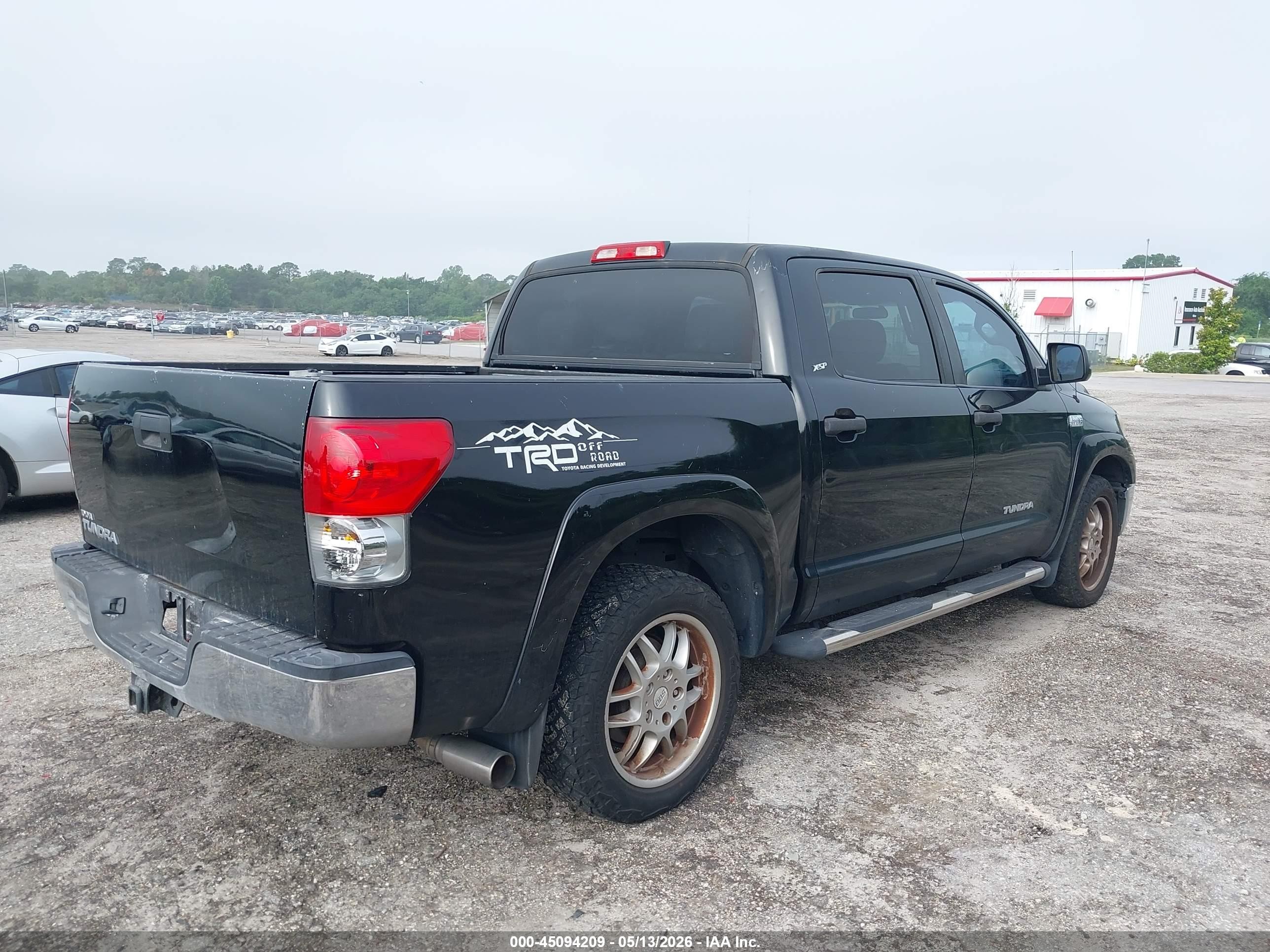 2008 Toyota Tundra Sr5 5.7l V8 Black vin: 5TFEV54188X056715