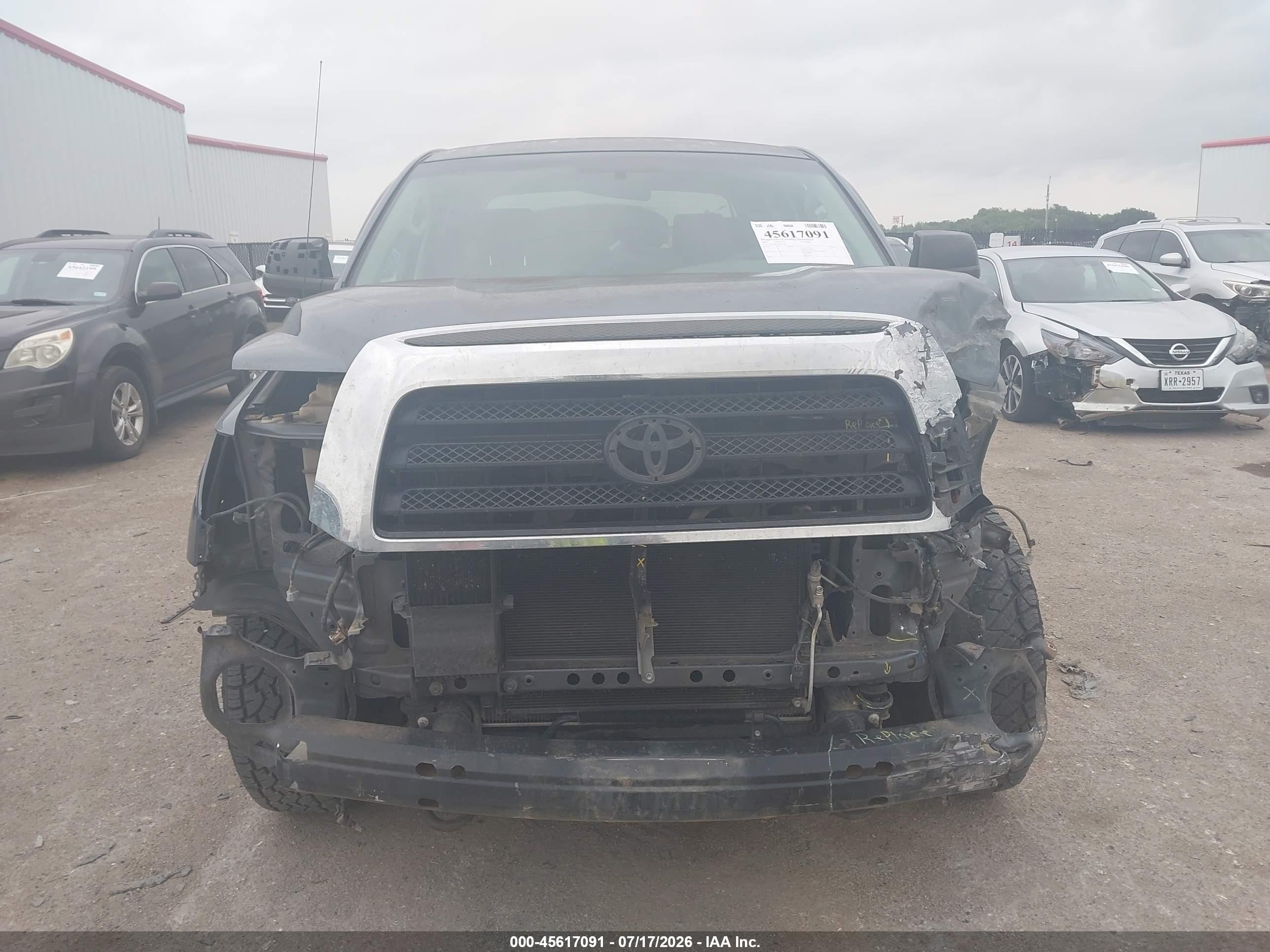 2007 Toyota Tundra Sr5 5.7l V8 Dark Blue vin: 5TFEV54197X031322