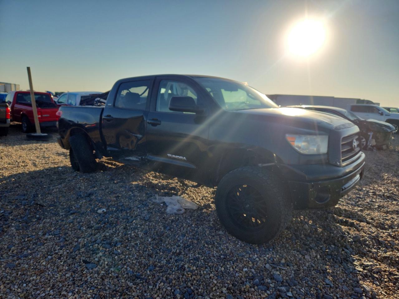2008 Toyota Tundra Sr5 Black vin: 5TFEV54198X050440