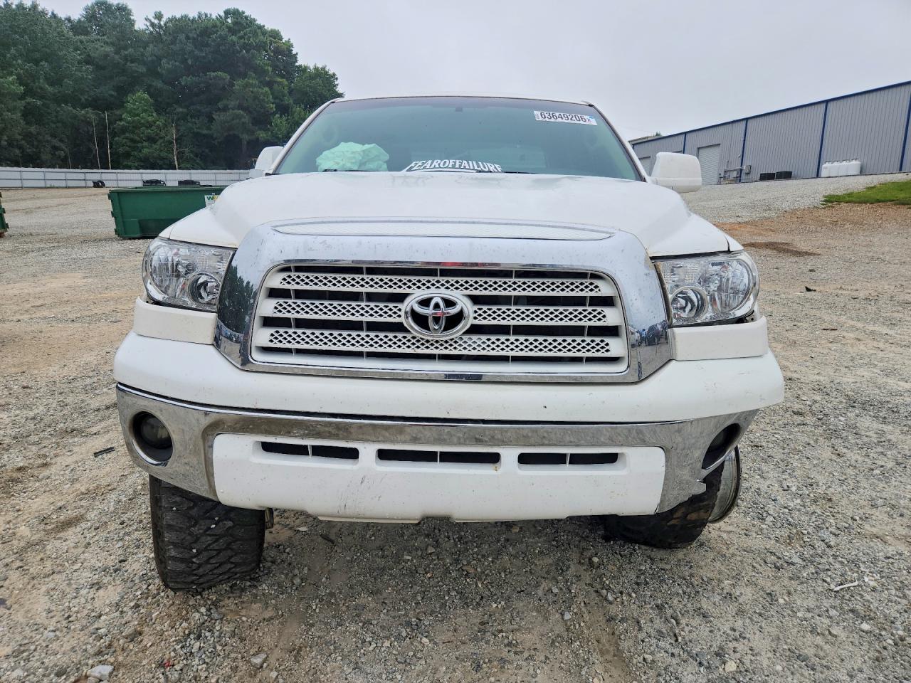 2008 Toyota Tundra Grade White vin: 5TFEV54198X058649