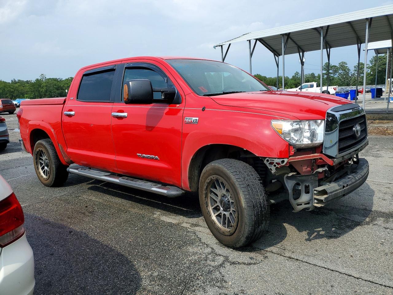 2007 Toyota Tundra Sr5 Красный vin: 5TFEV541X7X028090