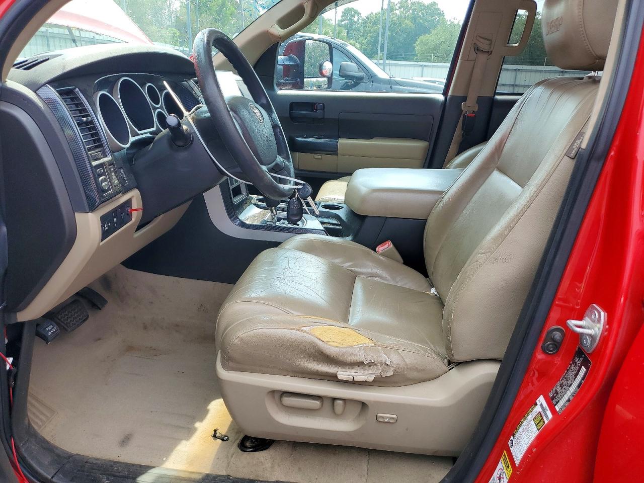 2007 Toyota Tundra Sr5 Красный vin: 5TFEV541X7X028090