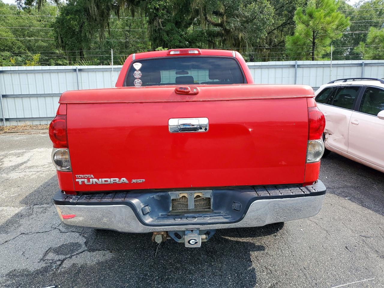 2007 Toyota Tundra Sr5 Красный vin: 5TFEV541X7X028090