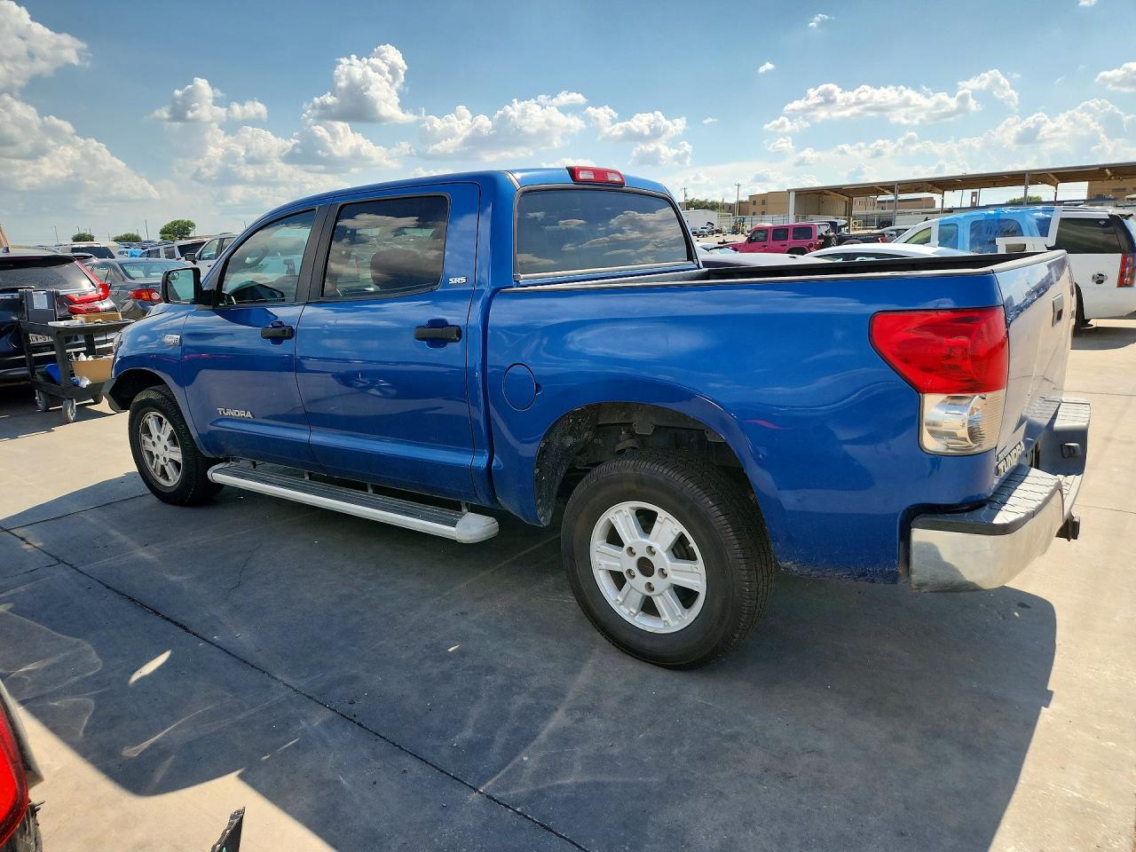 2007 Toyota Tundra Crewmax Sr5 Blue vin: 5TFEV541X7X030339
