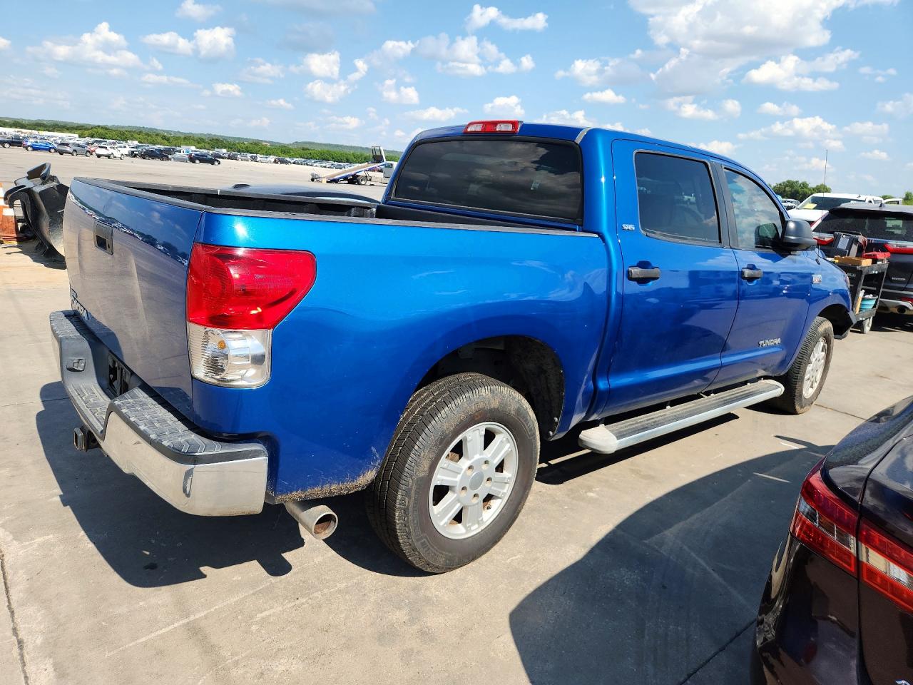 2007 Toyota Tundra Crewmax Sr5 Blue vin: 5TFEV541X7X030339