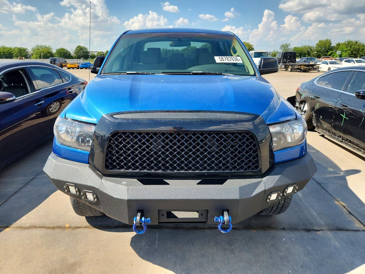2007 Toyota Tundra Crewmax Sr5 Blue vin: 5TFEV541X7X030339