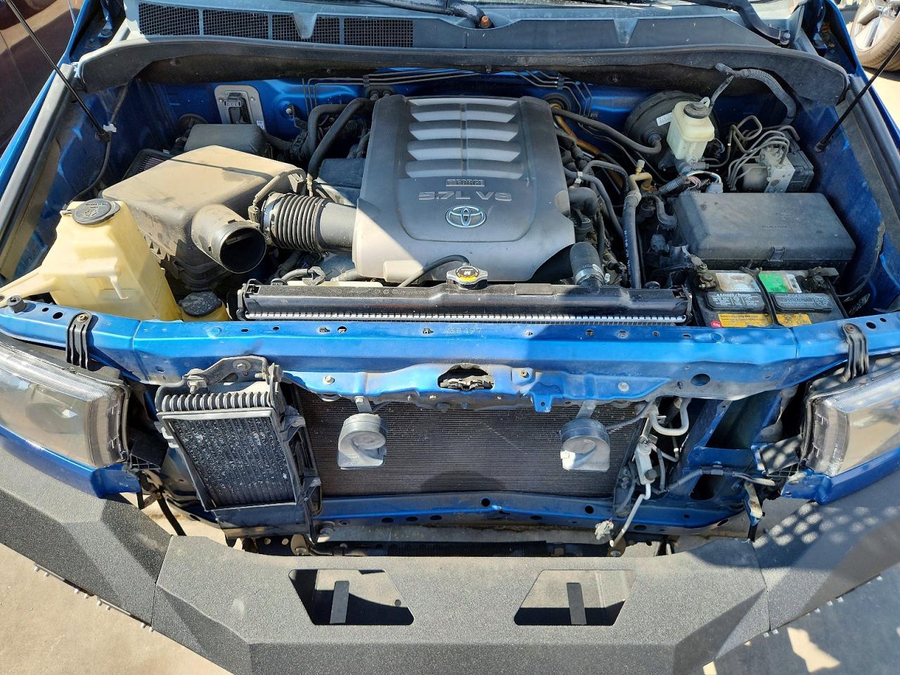2007 Toyota Tundra Crewmax Sr5 Blue vin: 5TFEV541X7X030339