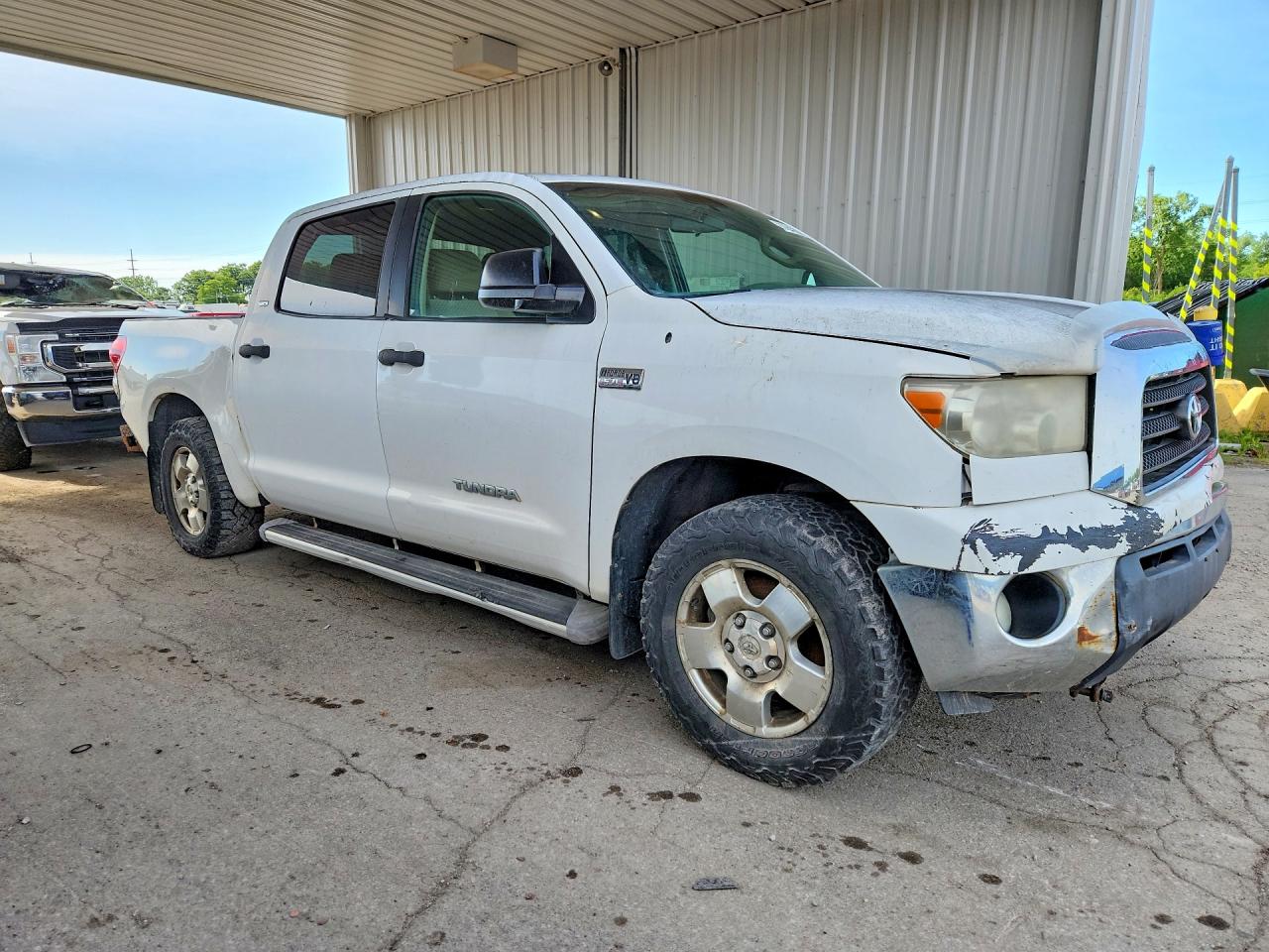 2008 Toyota Tundra Sr5 Белый vin: 5TFEV541X8X047689