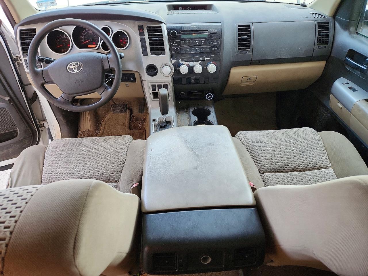 2008 Toyota Tundra Sr5 Белый vin: 5TFEV541X8X047689