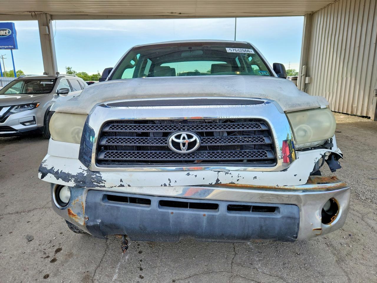 2008 Toyota Tundra Sr5 Белый vin: 5TFEV541X8X047689