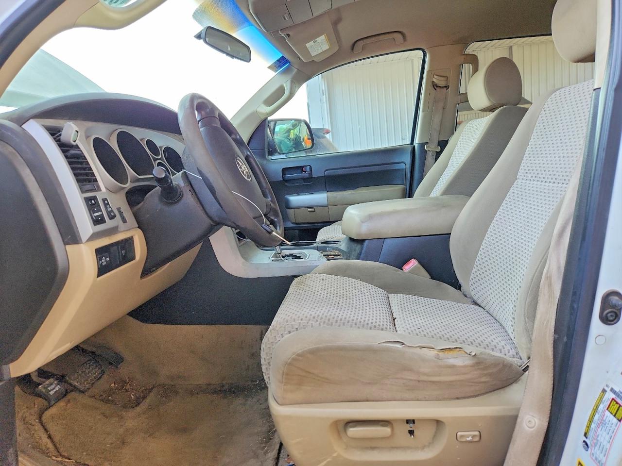 2008 Toyota Tundra Sr5 Белый vin: 5TFEV541X8X047689