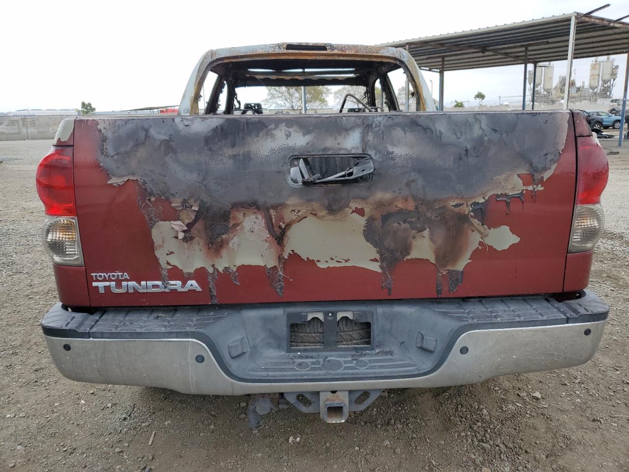 2008 Toyota Tundra Crewmax Limited Red vin: 5TFEV58138X035264