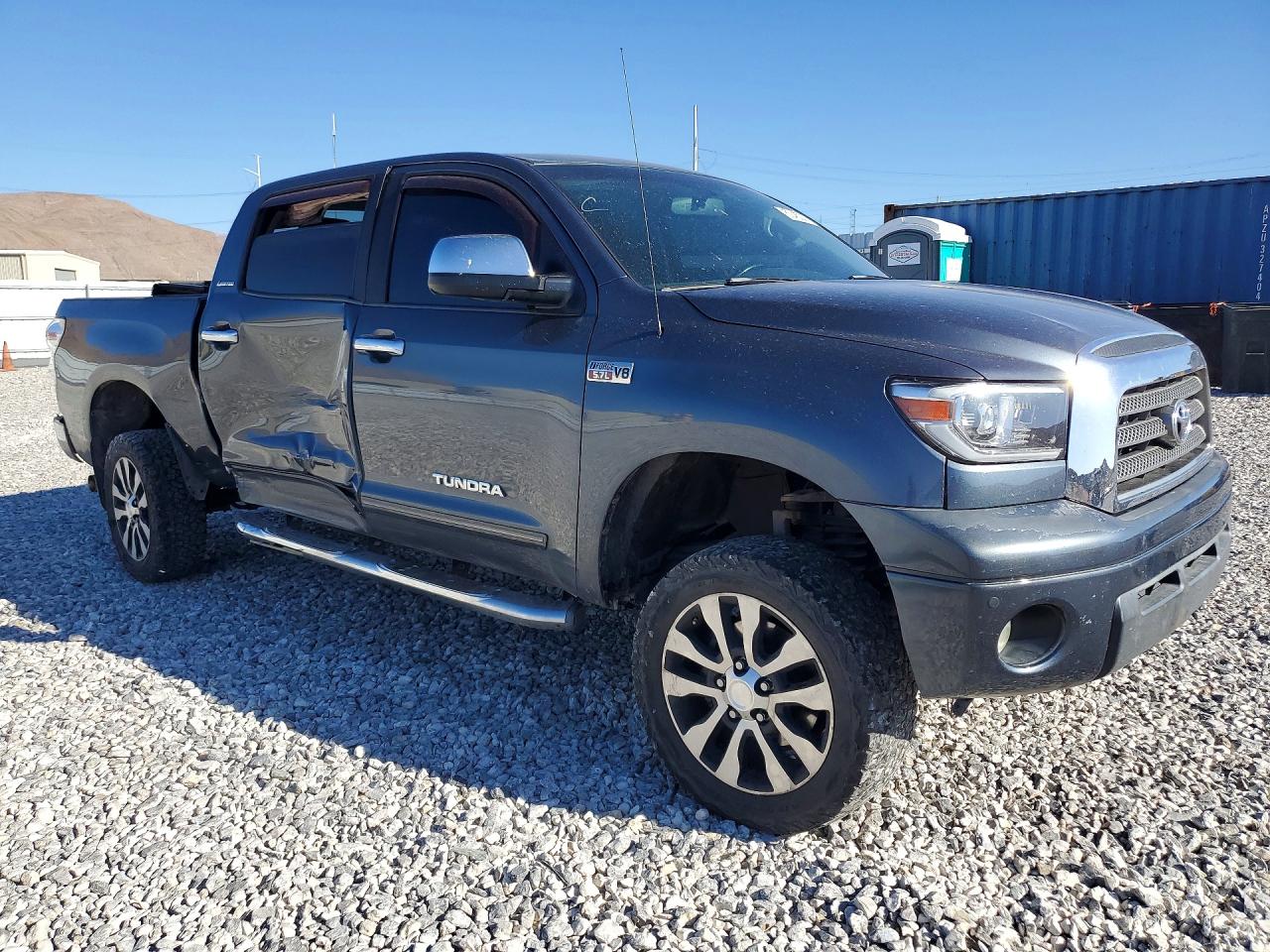 2008 Toyota Tundra Crewmax Limited Gray vin: 5TFEV58138X039721