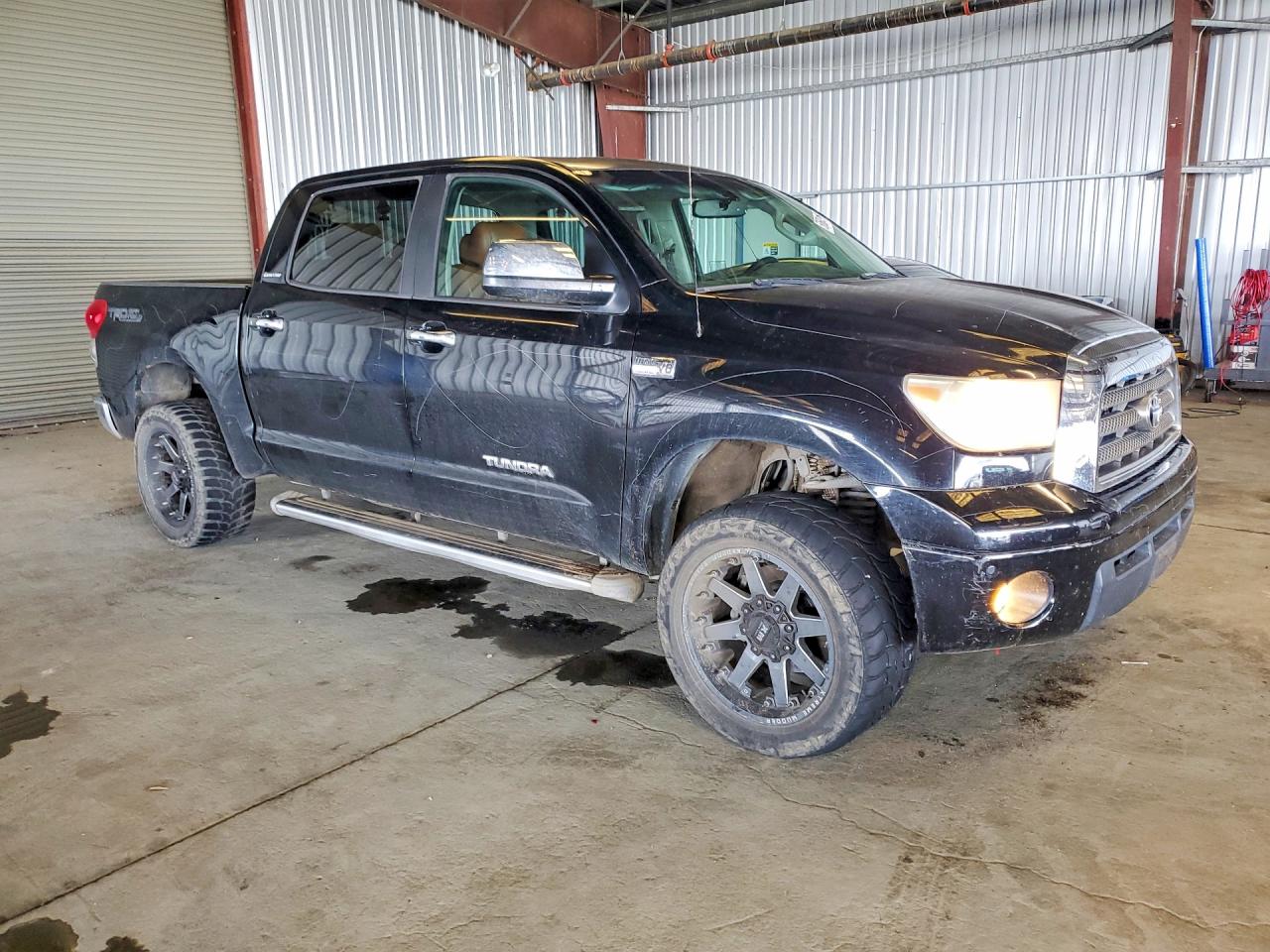 2008 Toyota Tundra Crewmax Limited Black vin: 5TFEV58158X056939