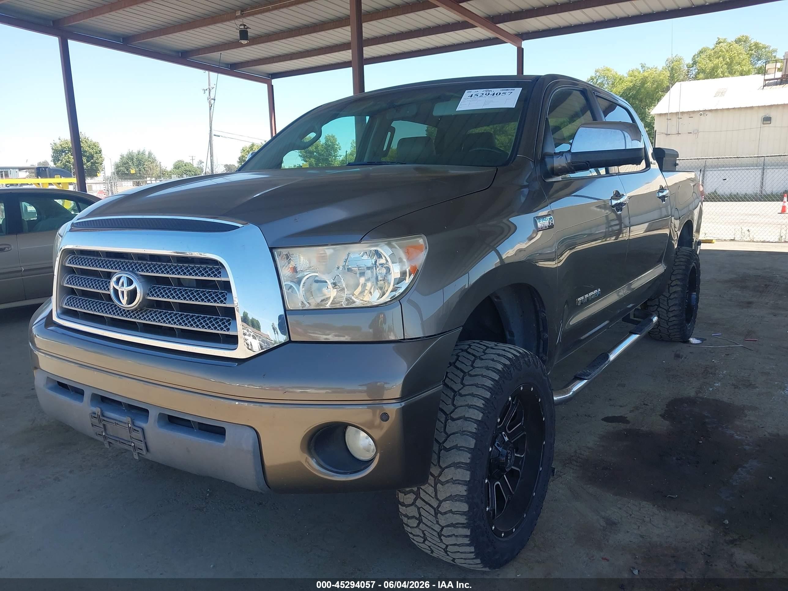 2008 Toyota Tundra Limited 5.7l V8 Brown vin: 5TFEV58158X066984