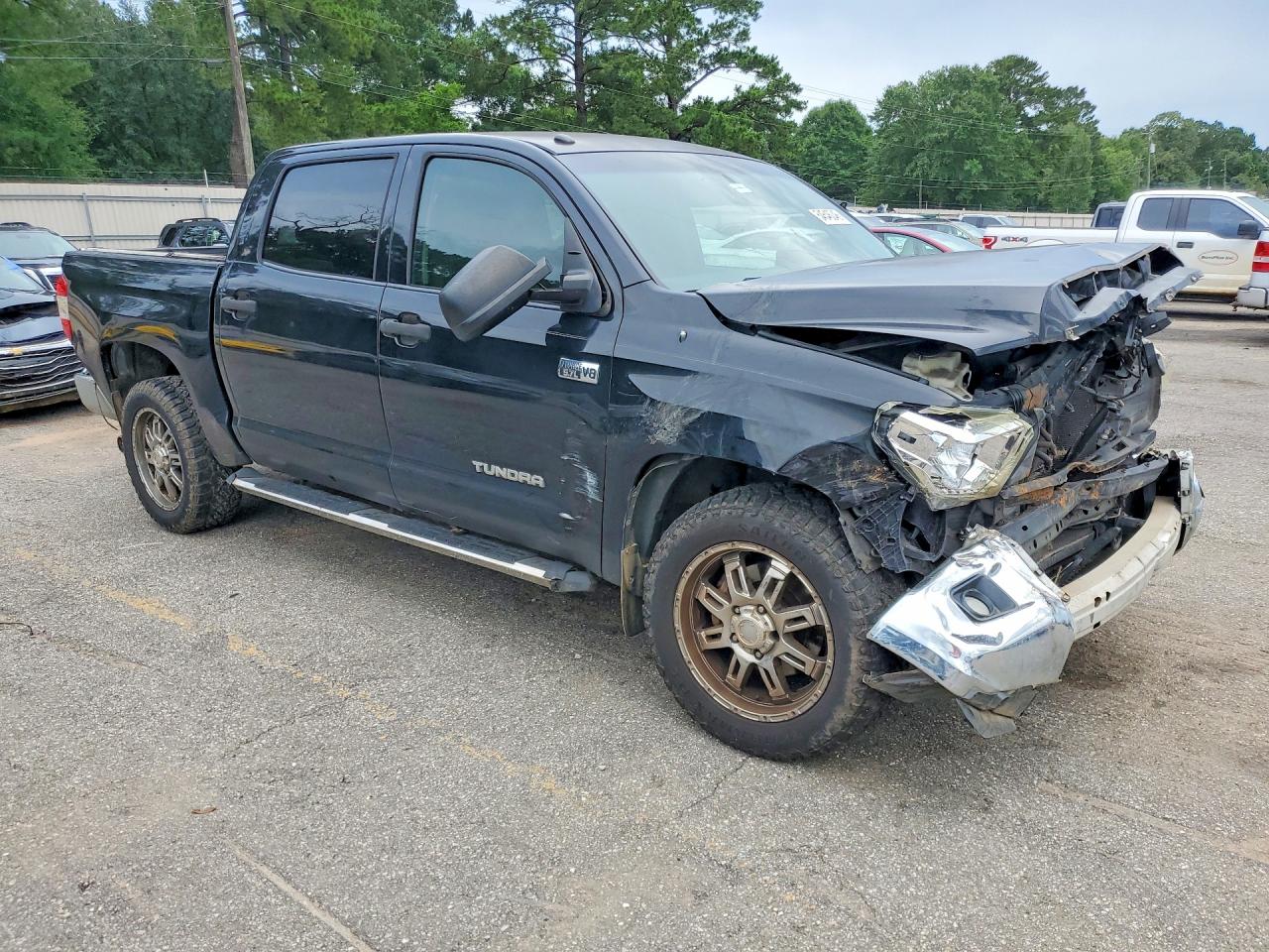 2014 Toyota Tundra Crewmax Sr5 Black vin: 5TFEY5F10EX159238